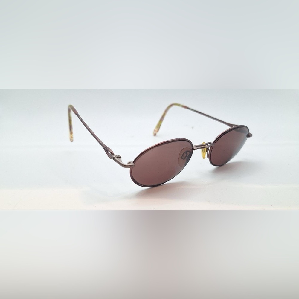 Vintage Silver Dollar Gabrielle Purple Oval Sunglasses Frames Only